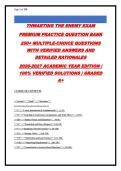 COUNTERINTELLIGENCE & THREAT AWARENESS FOR DEFENSE CONTRACTORS EXAM PRACTICE QUESTION BANK &vert; 260&plus; VERIFIED QUESTIONS & ANSWERS WITH RATIONALES &vert; UPDATED 2026-2027 &vert; ALIGNED WITH DCSA&sol;NISPOM GUIDELINES &vert; GRADED A&plus;