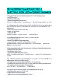 CRES CONTRACTS & REGULATIONS 5 QUESTIONS WITH 100&percnt; ACCURATE ANSWERS