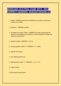 INORGANIC CHEMISTRY ACS STUDY GUIDE EXAMS WITH CORRECT ANSWERS 2026