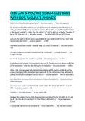 CRES LAW & PRACTICE 5 EXAM QUESTIONS WITH 100&percnt; ACCURATE ANSWERS