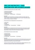 CRES&colon; LAW AND PRACTICE 1 - EXAM QUESTIONS WITH 100&percnt; ACCURATE ANSWERS