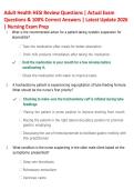 Adult Health HESI Review Questions 2026 &vert; Practice Questions & Detailed Answer Explanations &vert; Nursing Exam Prep