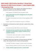Adult Health I HESI Practice Questions 2026 &vert; High-Yield Review & Detailed Answer Explanations &vert; Nursing Exam Prep
