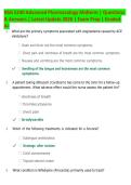 NSG 5240 Advanced Pharmacology Midterm 2026 &vert; Practice Questions & Detailed Answer Explanations &vert; Exam Prep