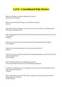 CySA&plus; Consolidated Daily Review