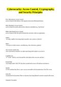 Cybersecurity&lowbar; Access Control&comma; Cryptography&comma; and Security Principles