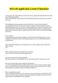 Waf web application Lesson 9 Questions