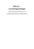 Levenslooppsychologie PM1132&colon; Alle Thema's&comma; Theorie&euml;n & Verplichte Literatuur