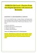 COMLEX-USA Level 1 Practice Exam &NewLine;250 Original Questions with Answers & &NewLine;Rationales