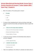 Arizona Manufactured Housing Dealer License Exam 2026 &vert; Practice Questions & Detailed Answer Explanations &vert; Licensing Exam Prep