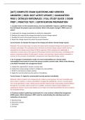 &lbrack;ACT&rsqb; COMPLETE EXAM QUESTIONS AND VERIFIED &NewLine;ANSWERS &vert; 2026&ndash;2027 LATEST UPDATE &vert; GUARANTEED &NewLine;PASS &vert; DETAILED RATIONALES &vert; FULL STUDY GUIDE &vert; EXAM &NewLine;PREP &vert; PRACTICE TEST &vert; CERTIFICATION PREPARATION 