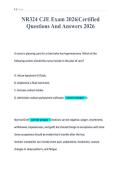 NR324 CJE Exam 2026&vert;Certified&NewLine;Questions And Answers 2026&NewLine;