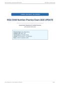 WGU D440 Nutrition Practice Exam 2026 UPDATE
