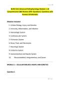 NURS 5315 Advanced Pathophysiology Module 1&ndash;10 Comprehensive Q&A Review &lpar;370&plus; Questions&rpar;  Questions with Answers & Rationales