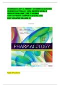 PHARMACOLOGY A PATIENT CENTERED NURSING PROCESS APPROACH 11TH EDITION LINDA E MCCUISTION CHAPTERS 1&ndash;58 ISBN 9780323793155 COMPLETE GUIDE 2026&NewLine;2027 UPDATED GRADED A&plus;