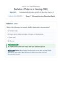 Exam 1&colon; NSG3130 &sol; NSG 3130 &lpar;Latest 2026 &sol; 2027&rpar; Fundamental Concepts & Skills for Nursing Practice II &vert; 100&percnt;  Correct - Questions & Verified  Answers - Galen