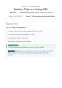 Exam 1&colon; NSG3130 &sol; NSG 3130 &lpar;Latest 2026 &sol; 2027&rpar; Fundamental Concepts & Skills for Nursing Practice II &vert; 100&percnt; Correct - Questions & Verified  Answers - Galen