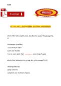 ATI TEAS&colon; Unit 1 Practice Exam Questions and Answers &mdash; Practice Questions with Answers