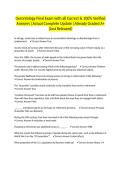 Gerontology Final Exam with all Correct & 100&percnt; Verified Answers &vert;Actual Complete Update &vert;Already Graded A&plus; &lpar;Just Released&rpar;