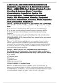 ANSI&sol;IICRC S900 Professional Remediation of Precursors&comma; Drug Residues & Associated Chemical Waste &ndash; IICRC S900 Study Guide&comma; Original Practice Questions & Answers&comma; Exam Preparation&comma; Comprehensive Remediation Review&comma; Site Characterization&comma; Contamination Ass