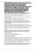 ANSI&sol;IICRC S540 Trauma & Crime Scene Cleanup &ndash; IICRC S540 Study Guide&comma; Original Practice Questions & Answers&comma; Exam Preparation&comma; Comprehensive Trauma & Crime Scene Remediation Review&comma; Blood & OPIM Contamination&comma; Safety&comma; Inspection&comma; Documentation&comma; Risk Mana