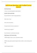 D432 Exam Questions with Verified Correct&NewLine;Answers