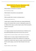 WGU D432 PA Practice Questions with&NewLine;Verified Correct Answers