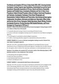The Ultimate and Complete CITP Exam 3 Study Guide 2026&ndash;2027&comma; Covering Criminal Investigator Training Program Legal Foundations&comma; Constitutional Law and the Fourth Amendment&comma; Reasonable Expectation of Privacy&comma; Search and Seizure&comma; Reasonable Suspicion and Pr