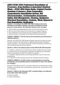 ANSI&sol;IICRC S900 Professional Remediation of Precursors&comma; Drug Residues & Associated Chemical Waste &ndash; IICRC S900 Study Guide&comma; Original Practice Questions & Answers&comma; Exam Preparation&comma; Comprehensive Remediation Review&comma; Site Characterization&comma; Contamination Ass