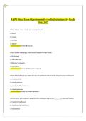 A&P 1 Final Exam Questions with Verified Solutions A&plus; Grade 2026&sol;2027 &mdash; Anatomy & Physiology 1 &mdash; Final Exam Questions and Answers