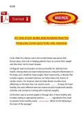 ATI TEAS Study Guide 2026 &mdash; Reading Practice Problems&comma; Exam Questions and Answers