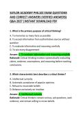 Saylor Academy PHIL102 Exam Questions and Correct Answers