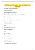 HCCP Exam 1 Questions with Verified Correct&NewLine;Answers