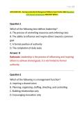 APUS NURS 450 &ndash; Nursing Leadership & Management Midterm Exam Practice Q&A &lpar;Questions with Answers & Rationales 2026&sol;2027 Edition&rpar;