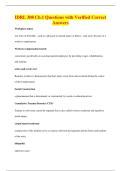 IDRL 308 Ch&period;1 Questions with Verified Correct&NewLine;Answers