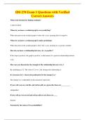 IDS 270 Exam 1 Questions with Verified&NewLine;Correct Answers