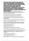 ANSI&sol;IICRC S900 Professional Remediation of Precursors&comma; Drug Residues & Associated Chemical Waste &ndash; IICRC S900 Study Guide&comma; Original Practice Questions & Answers&comma; Exam Preparation&comma; Comprehensive Remediation Review&comma; Site Characterization&comma; Contamination Lev
