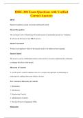 IDRL 308 Exam Questions with Verified&NewLine;Correct Answers
