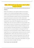 IDRL 308 Final Exam Questions with Verified&NewLine;Correct Answers