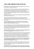 APEA Pre-Predictor NP Exam 2026 &vert; Study Guide&comma; Practice Questions & Exam Review