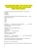 Continuing Education WEBCE - claims 101 Exam with all Correct & 100&percnt; Verified Answers &vert;Actual Complete Update &vert;Already Graded A&plus;