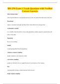 IDS 270 Exam 1 Vocab Questions with Verified&NewLine;Correct Answers