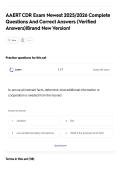 AAERT CDR Exam &ndash; 2026&sol;2027 Complete Questions&comma; Correct Answers & Verified Rationales &vert; Brand‑New A&plus; Court Reporting & Transcription Review
