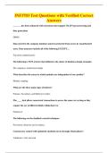 INF3705 Test Questions with Verified Correct&NewLine;Answers