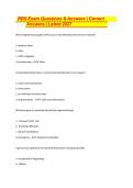 RBS Exam Questions & Answers &vert; Correct &NewLine;Answers &vert; Latest 2027