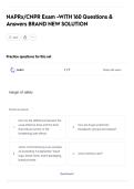 NAPRx CNPR Exam &ndash; 160 Questions&comma; Correct Answers & Flashcards &vert; 2026&sol;2027 Brand‑New A&plus; Pharma Sales Certification Review