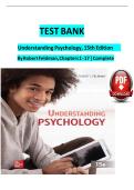 Test bank for understanding psychology 15th edition by robert feldman&period;