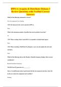 IPPS-A &lpar;Acquire & Distribute&rpar; Release 3&NewLine;Review Questions with Verified Correct&NewLine;Answers