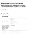 Master Resilience Training &lpar;MRT&rpar; Exam &ndash; 2026&sol;2027 Complete Questions&comma; Correct Answers & Verified Rationales &vert; Brand‑New A&plus; Military Resilience Certification Review
