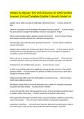 WebCE FL Adjuster Test with all Correct & 100&percnt; Verified Answers &vert;Actual Complete Update &vert;Already Graded A&plus;